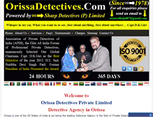 Tablet Screenshot of orissadetectives.com